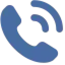 blue phone receiver with a circular arrow around it