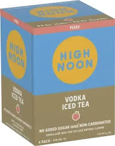 High Noon Peach Iced Tea 4 Pack 4 X 355ml