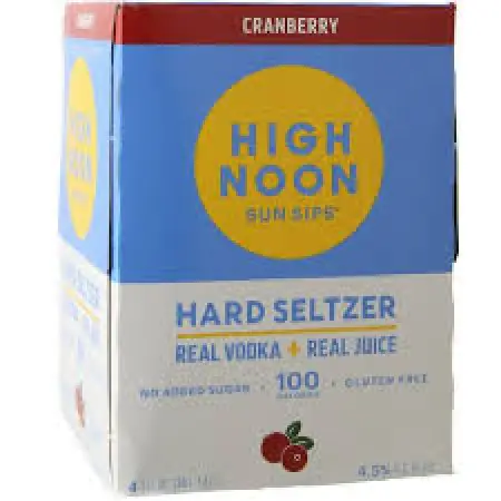 High Noon Cranberry Vodka & Soda 4pk 355ml Cans