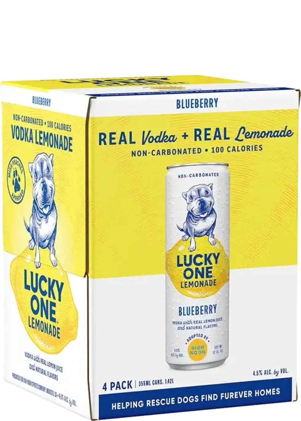 Lucky One Blueberry Lemonade 4Pk 12oz Cans