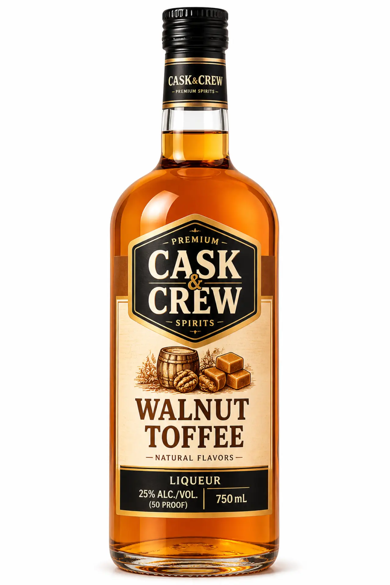 Cask & Crew Walnut Toffee Whiskey 750ml