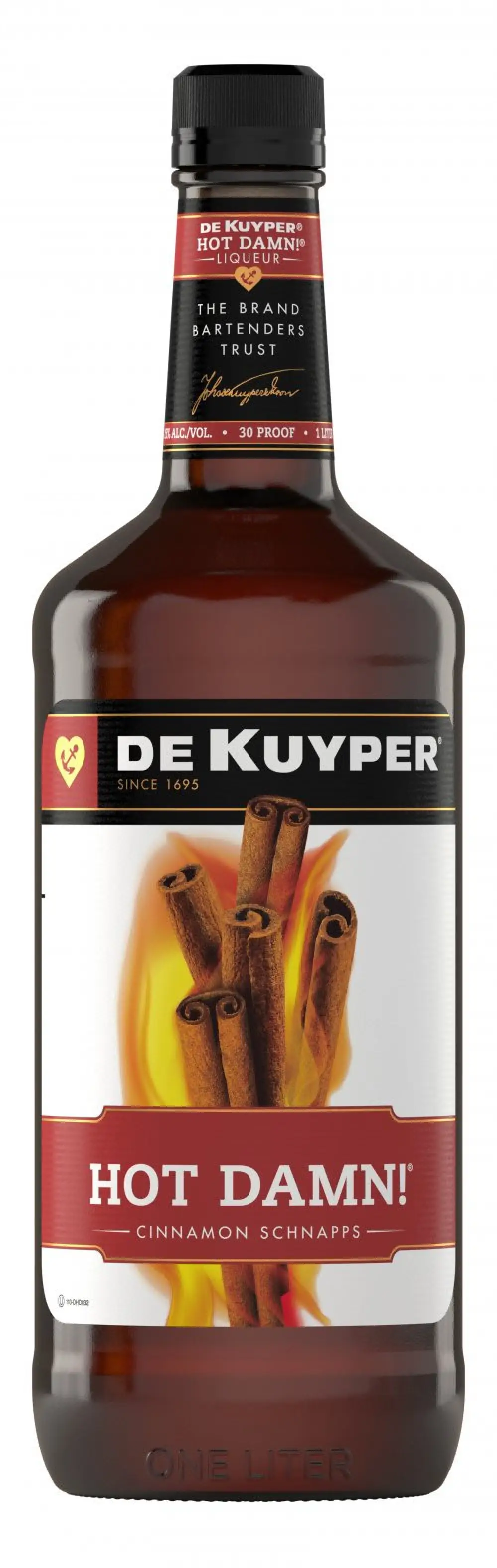 DeKuyper Hot Damn! Cinnamon Schnapps Liqueur 1L