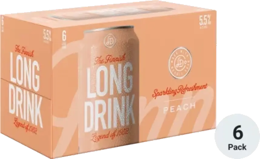 Long Drink Peach 6Pk