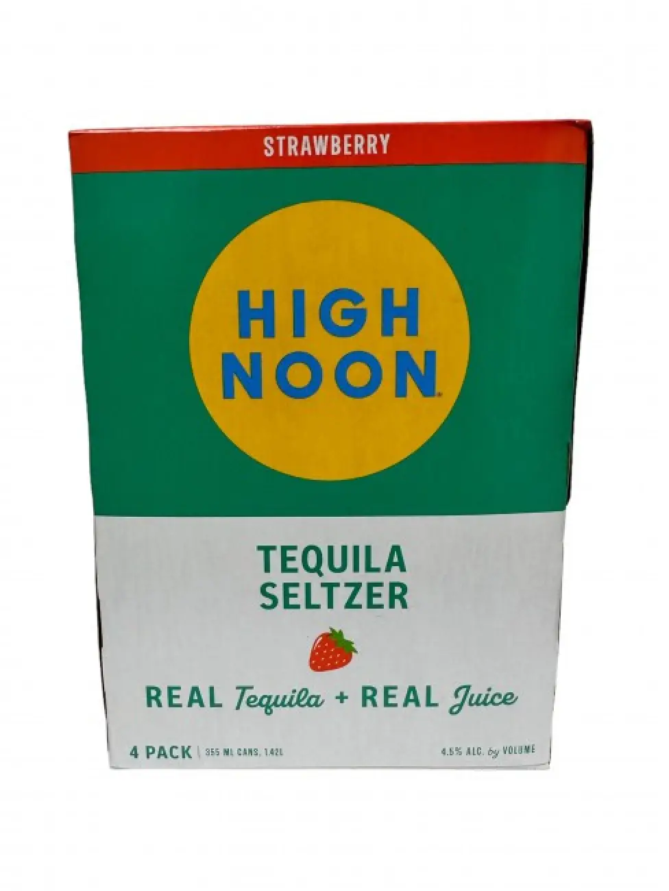 High Noon Teq 4Pk Straw 355ml