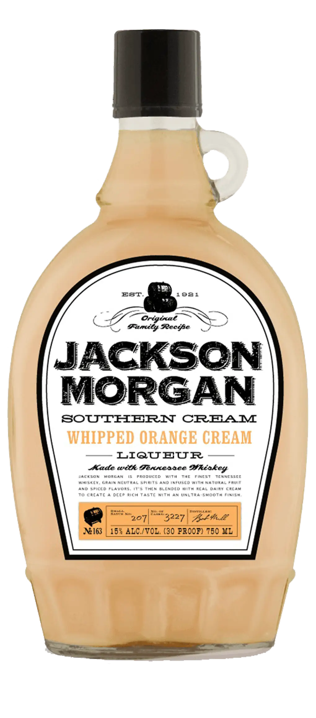 Jackson Morgan Whipped Orange Cream Liqueur 750ml