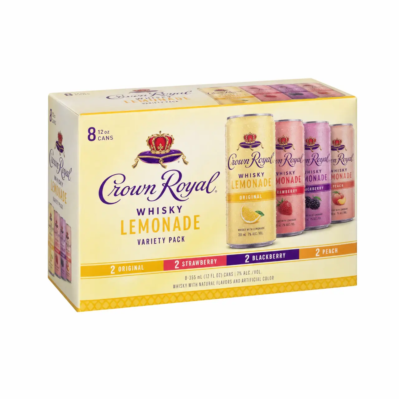 Crown Royal Whisky Lemonade Variety Pack 8Pk 12oz Cans