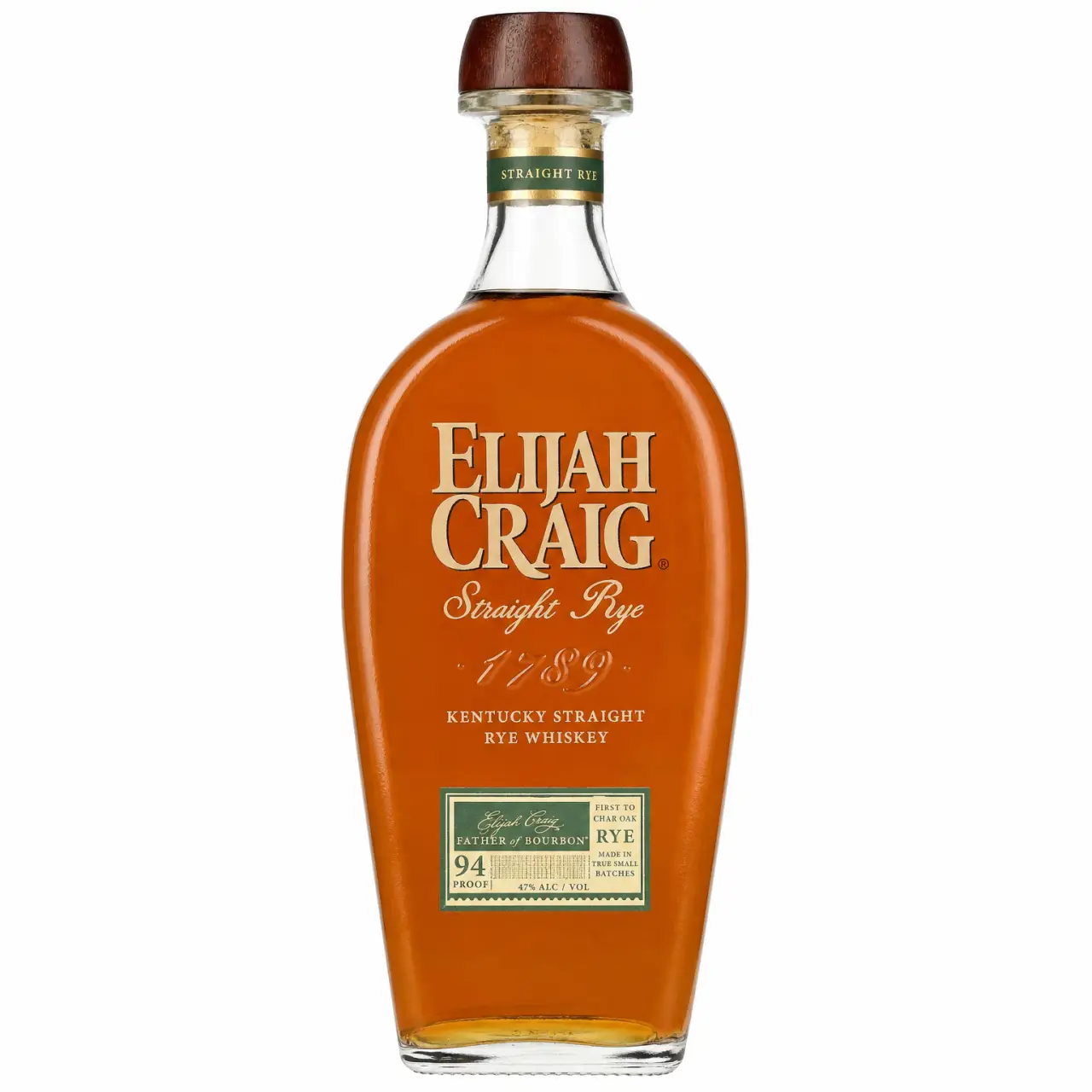 Elijah Craig Straight Rye Whiskey 750ml