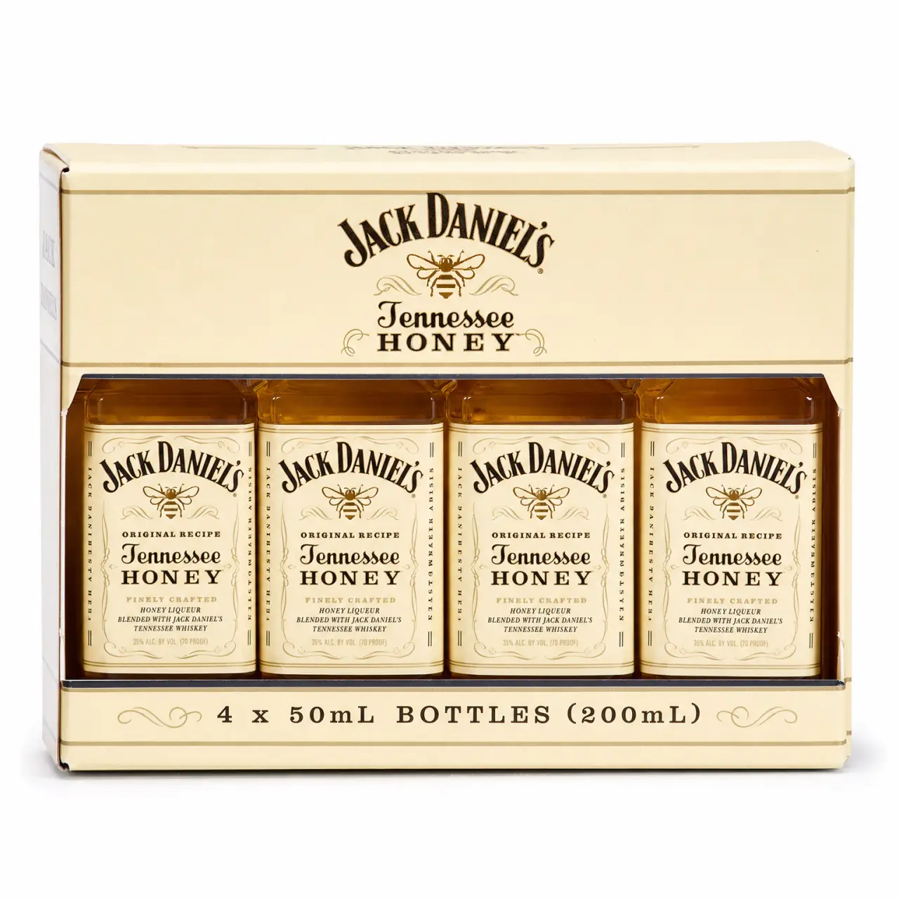 Jack Daniel's Tennessee Honey 4 Pack 4 x 50ml