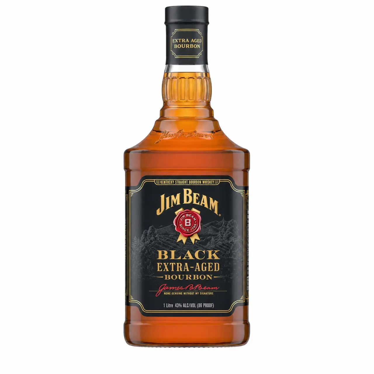 Jim Beam Black Extra-Aged Kentucky Straight Bourbon Whiskey 1L
