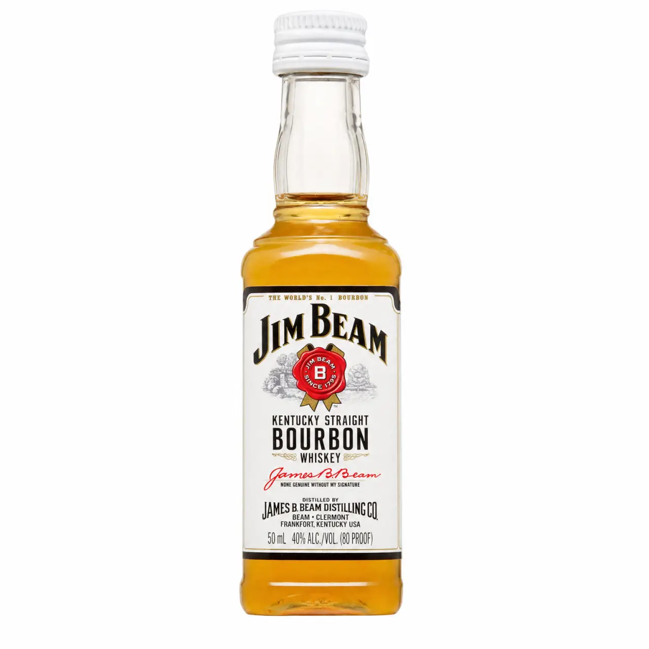 Jim Beam White Label Kentucky Straight Bourbon Whiskey 50ml
