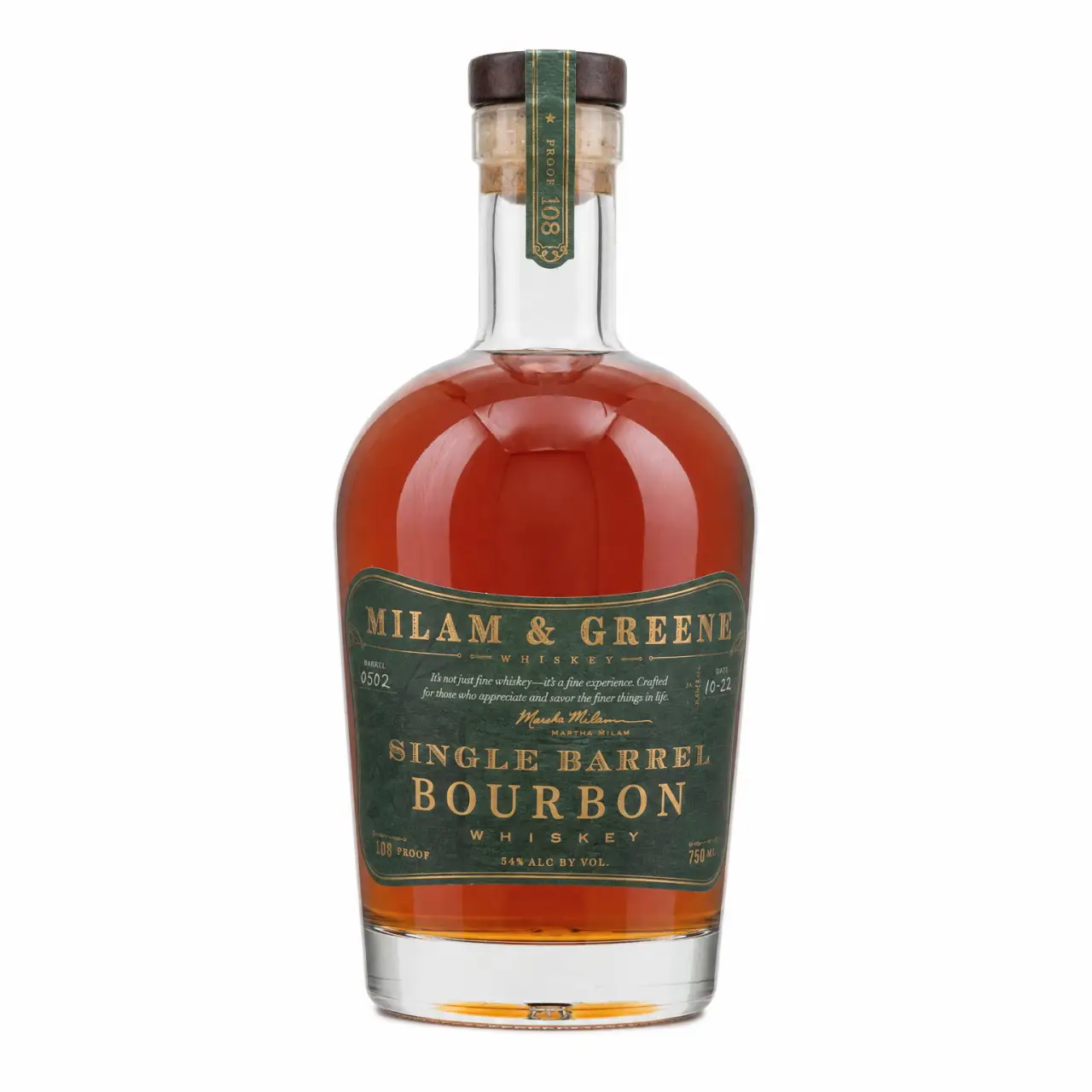 Milam & Greene Single Barrel Bourbon 750ml