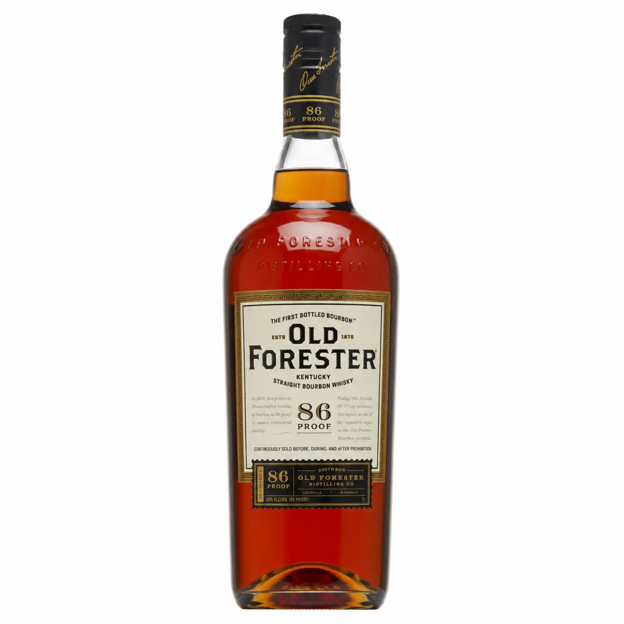 Old Forester 86 Proof Kentucky Straight Bourbon Whisky 1L