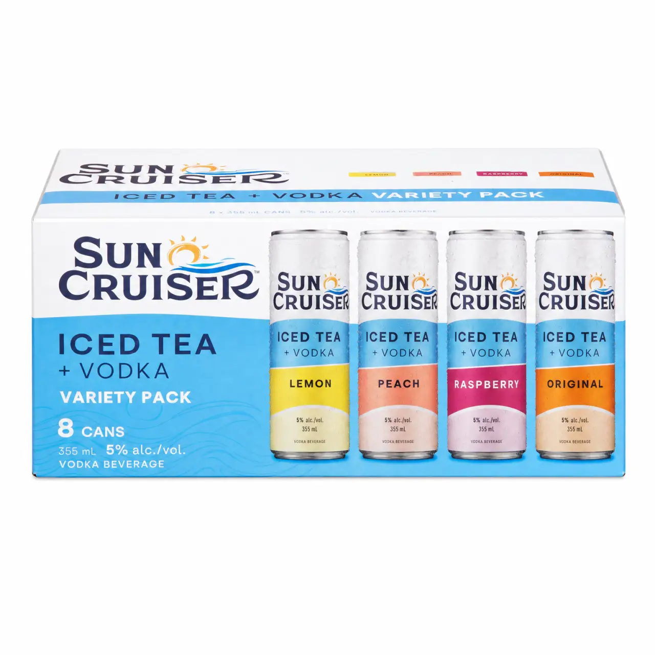 Sun Cruiser Iced Tea + Vodka Variety Pack 8Pk 12oz Cans