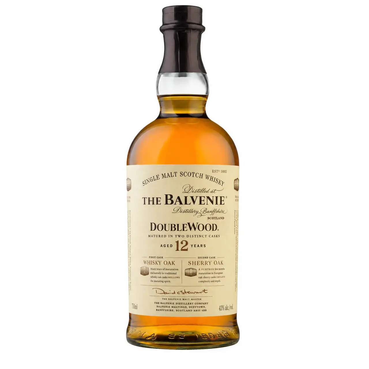 The Balvenie Doublewood 12 Year Old Single Malt Scotch Whisky 750ml