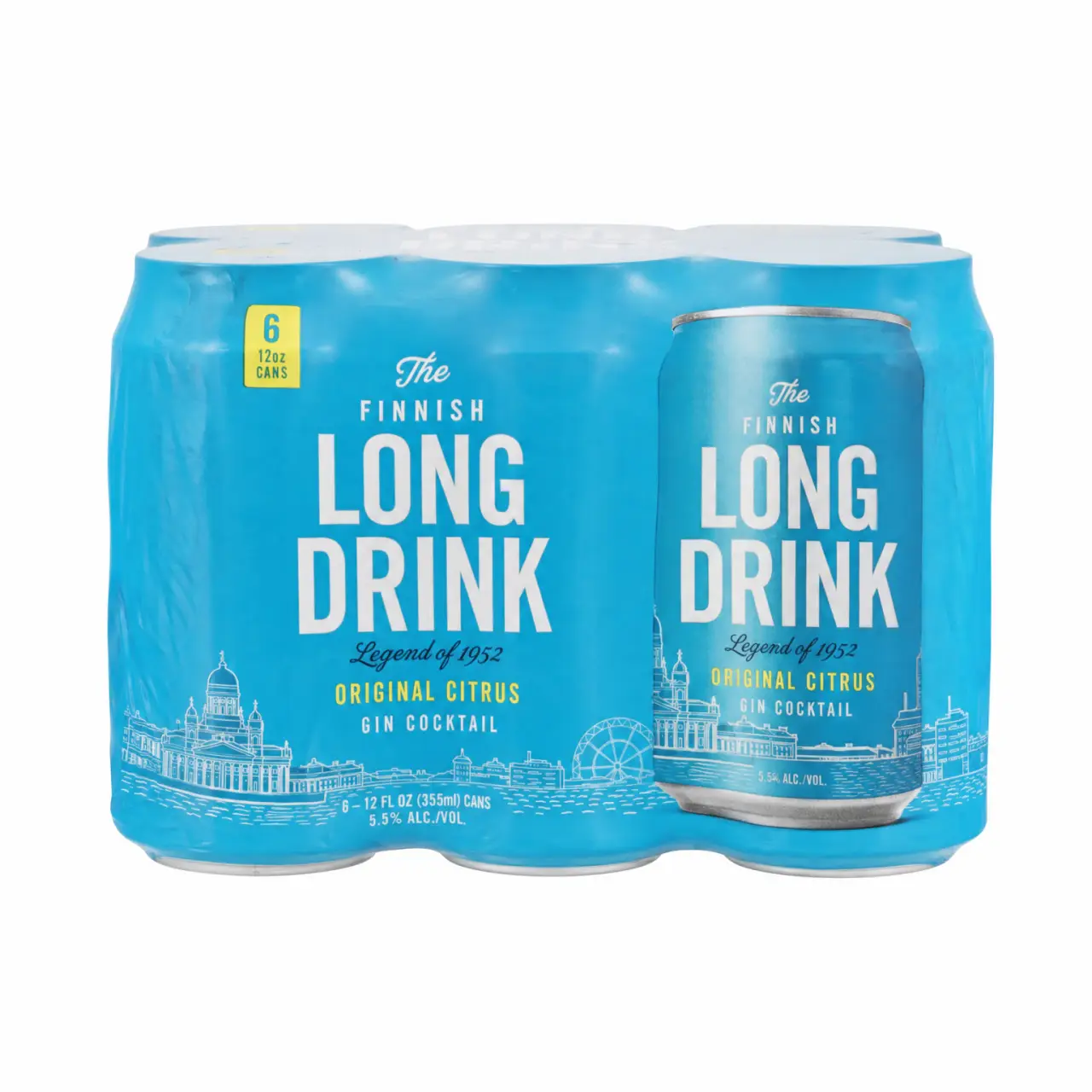 The Finnish Long Drink Original Citrus 6Pk 12oz Cans