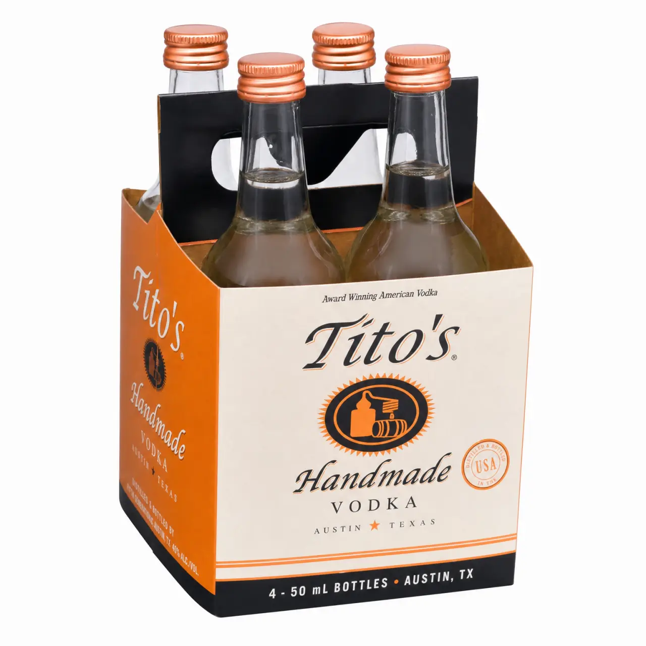 Tito's Handmade Vodka 50ml 4 Pack