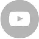 Gray YouTube play button logo on a light background with some faint black specks.
