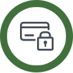 secure credit card payment icon
