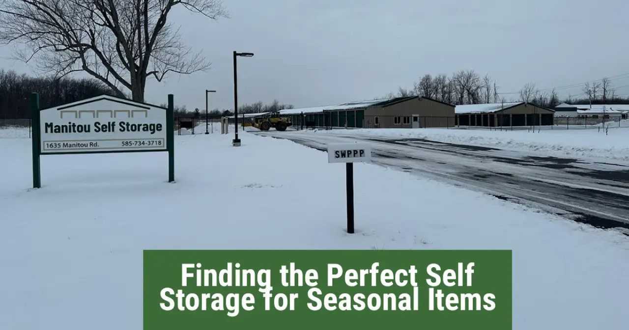 Finding the Perfect Self Storage for Seasonal Items