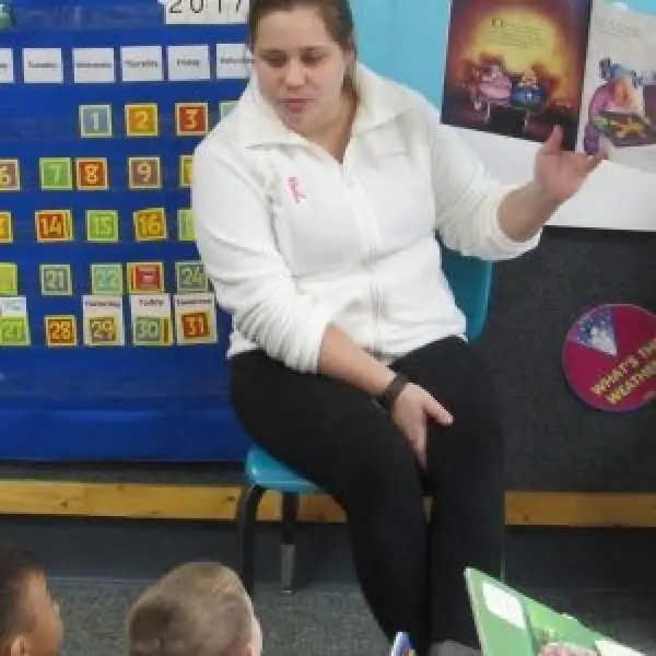teacher reading