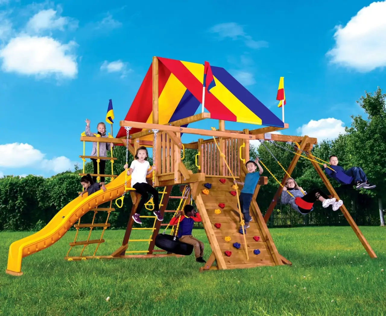 Sunshine Castle Pkg II Rainbow Play Systems thumbnail