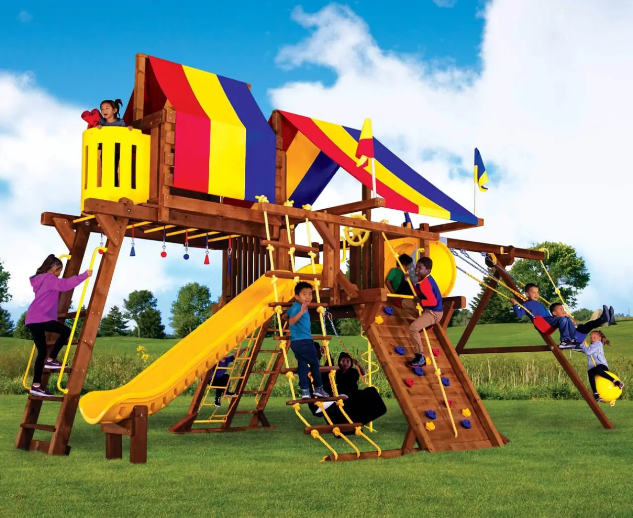 Rainbow Super Castle Pkg IV Treasure Chest Rainbow Play Systems thumbnail