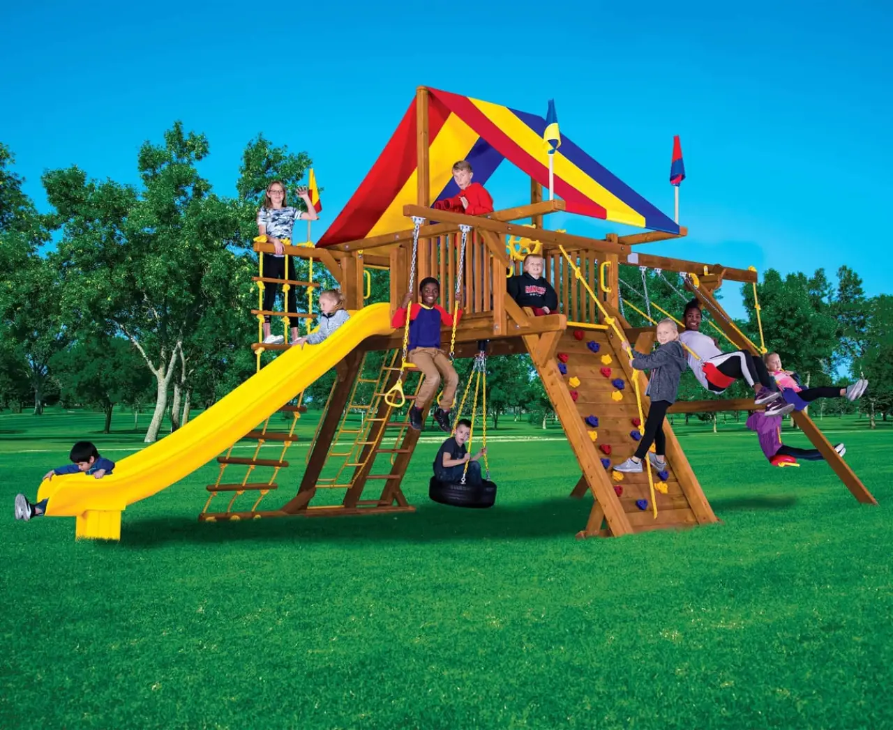 Monster Super Castle Pkg II Rainbow Play Systems thumbnail