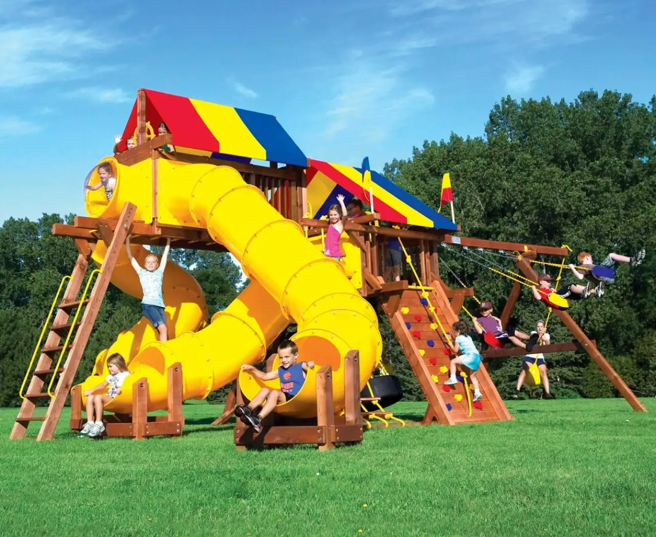 Monster Super Castle Pkg V Triple Tube Combo Rainbow Play Systems thumbnail