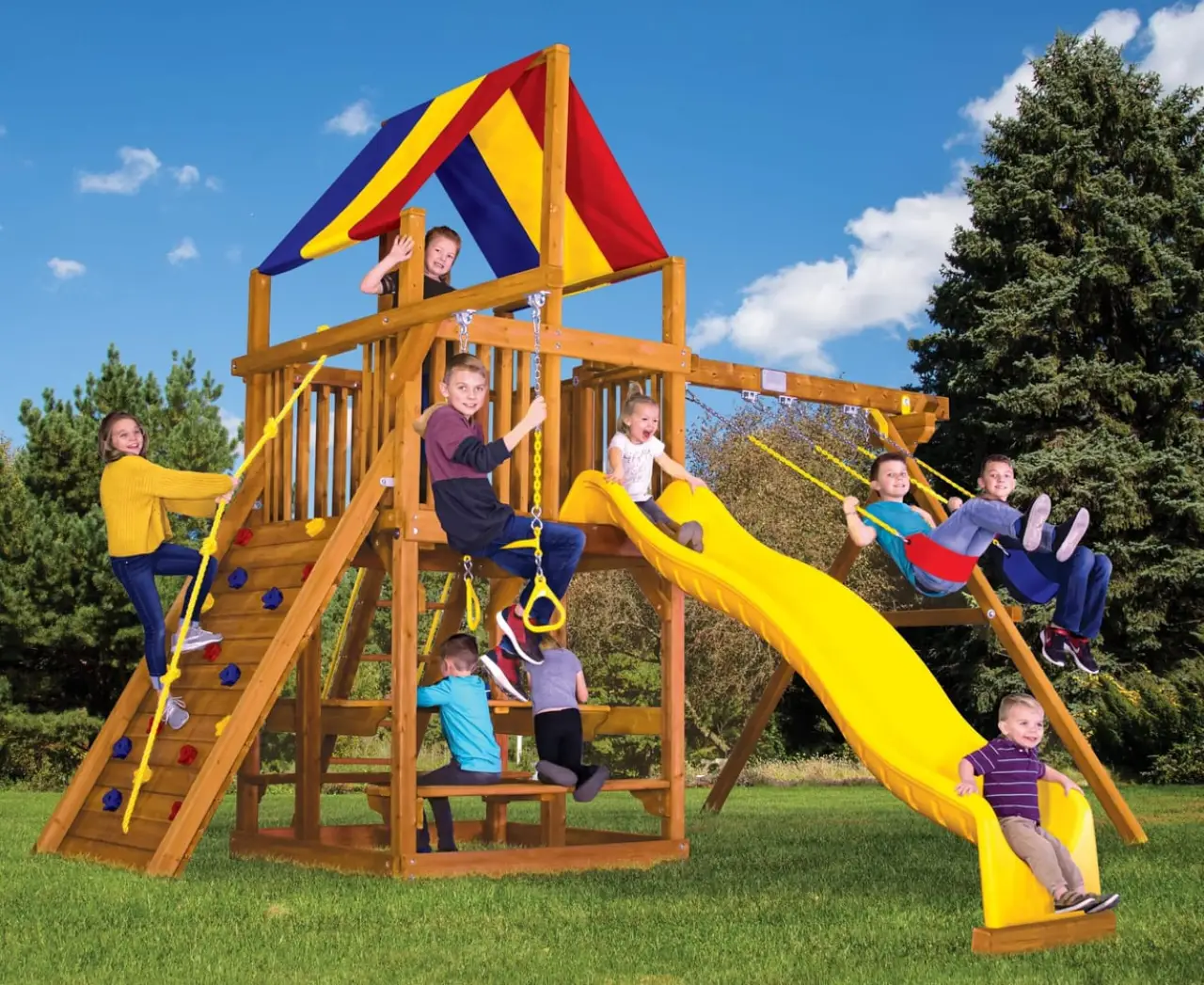 Sunshine Clubhouse Pkg II Rainbow Play Systems thumbnail