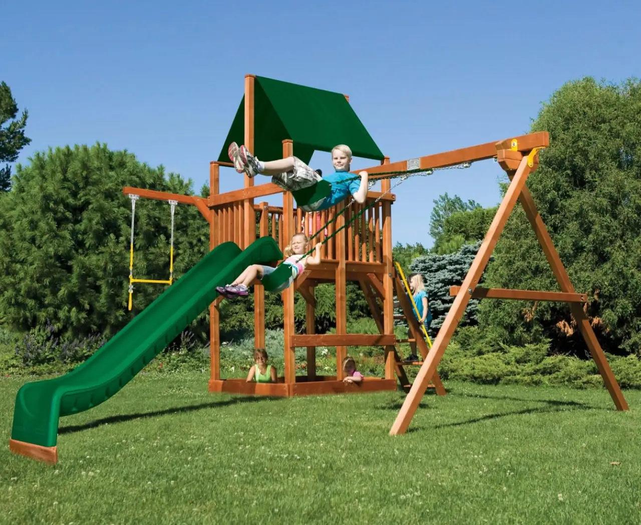 Sunshine Clubhouse Pkg II Basic Rainbow Play Systems thumbnail