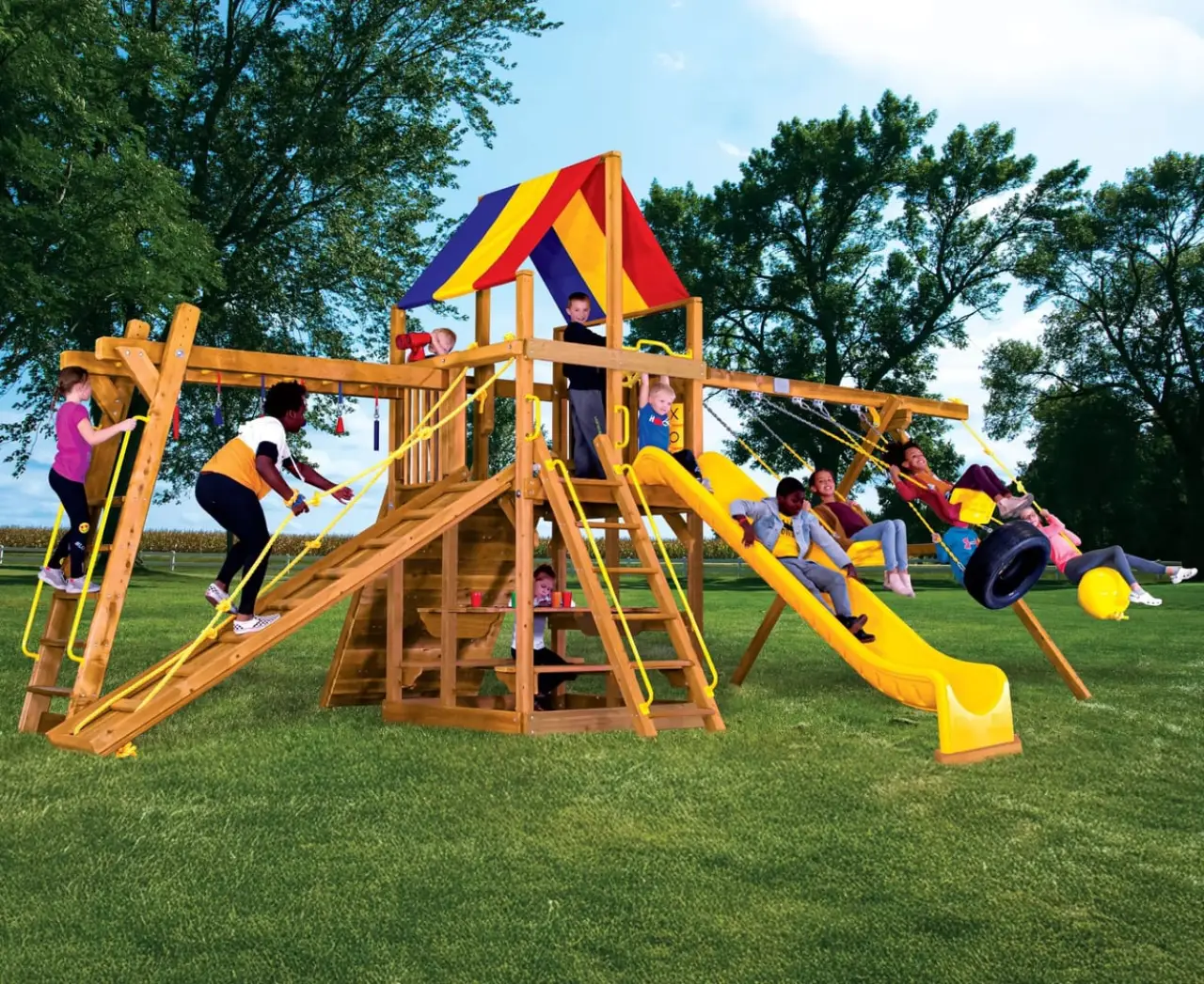 Sunshine Clubhouse Pkg III Rainbow Play Systems thumbnail