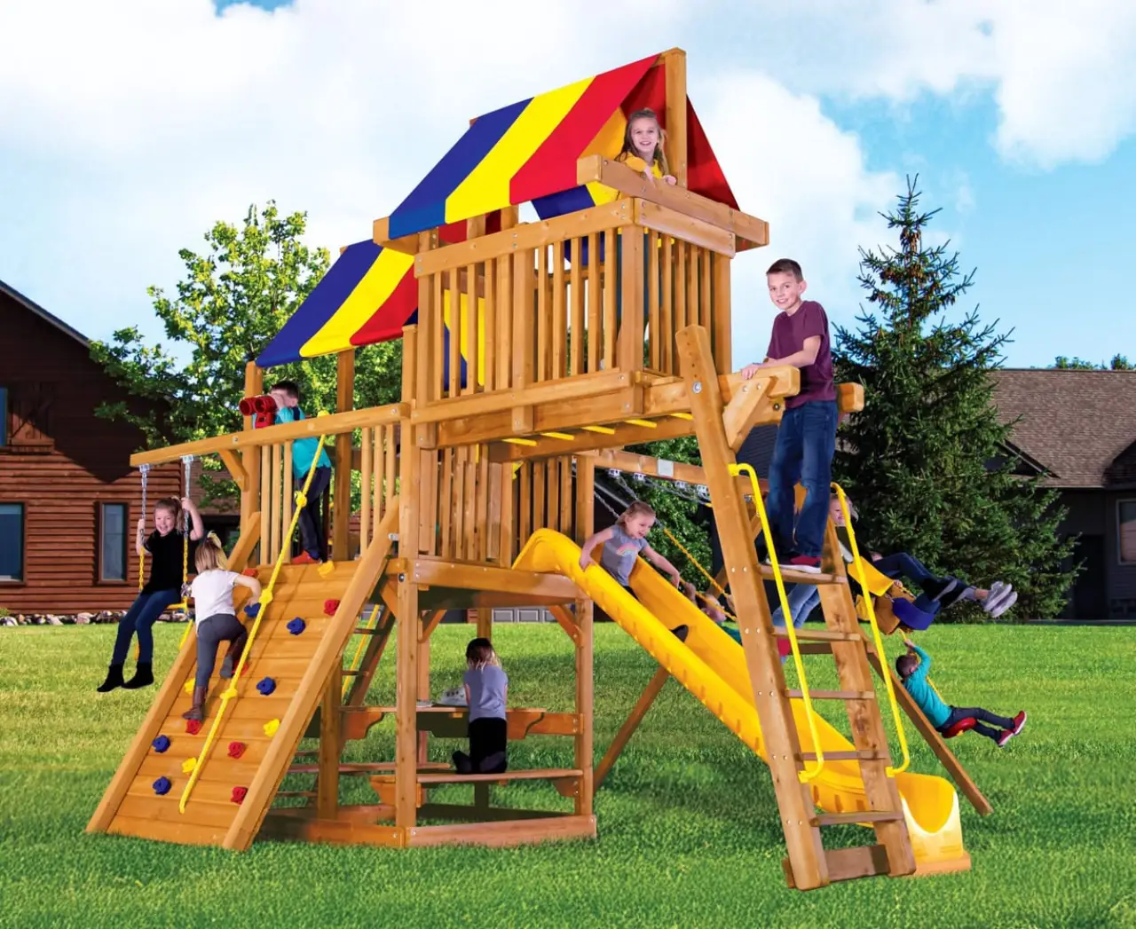 Sunshine Clubhouse Pkg IV Rainbow Play Systems thumbnail