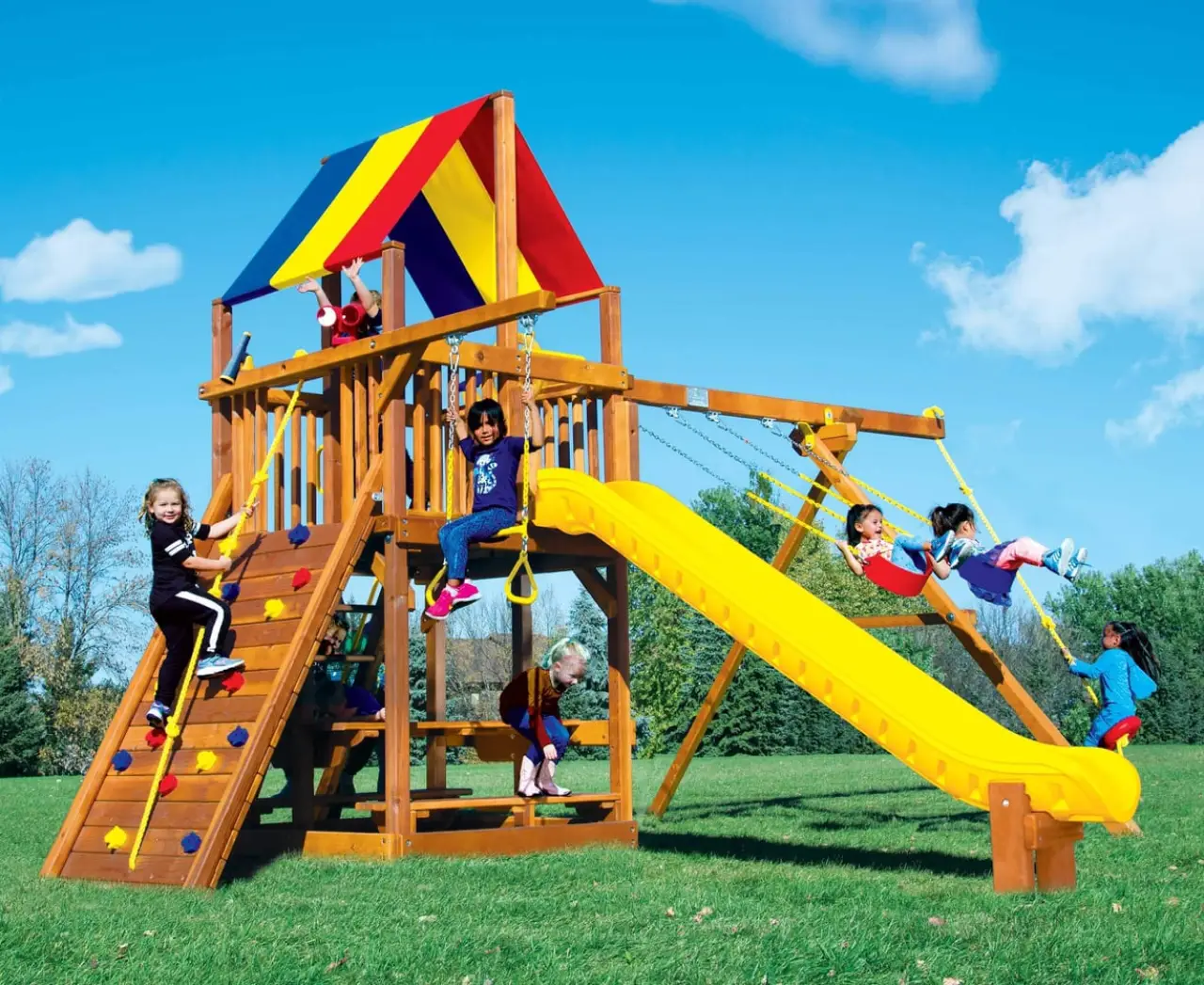 Rainbow Clubhouse Pkg II Feature Model Rainbow Play Systems thumbnail