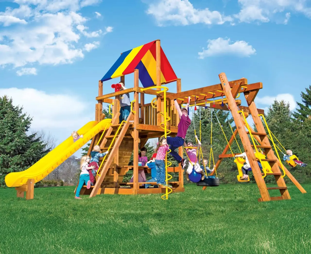 Rainbow Clubhouse Pkg III Rainbow Play Systems thumbnail