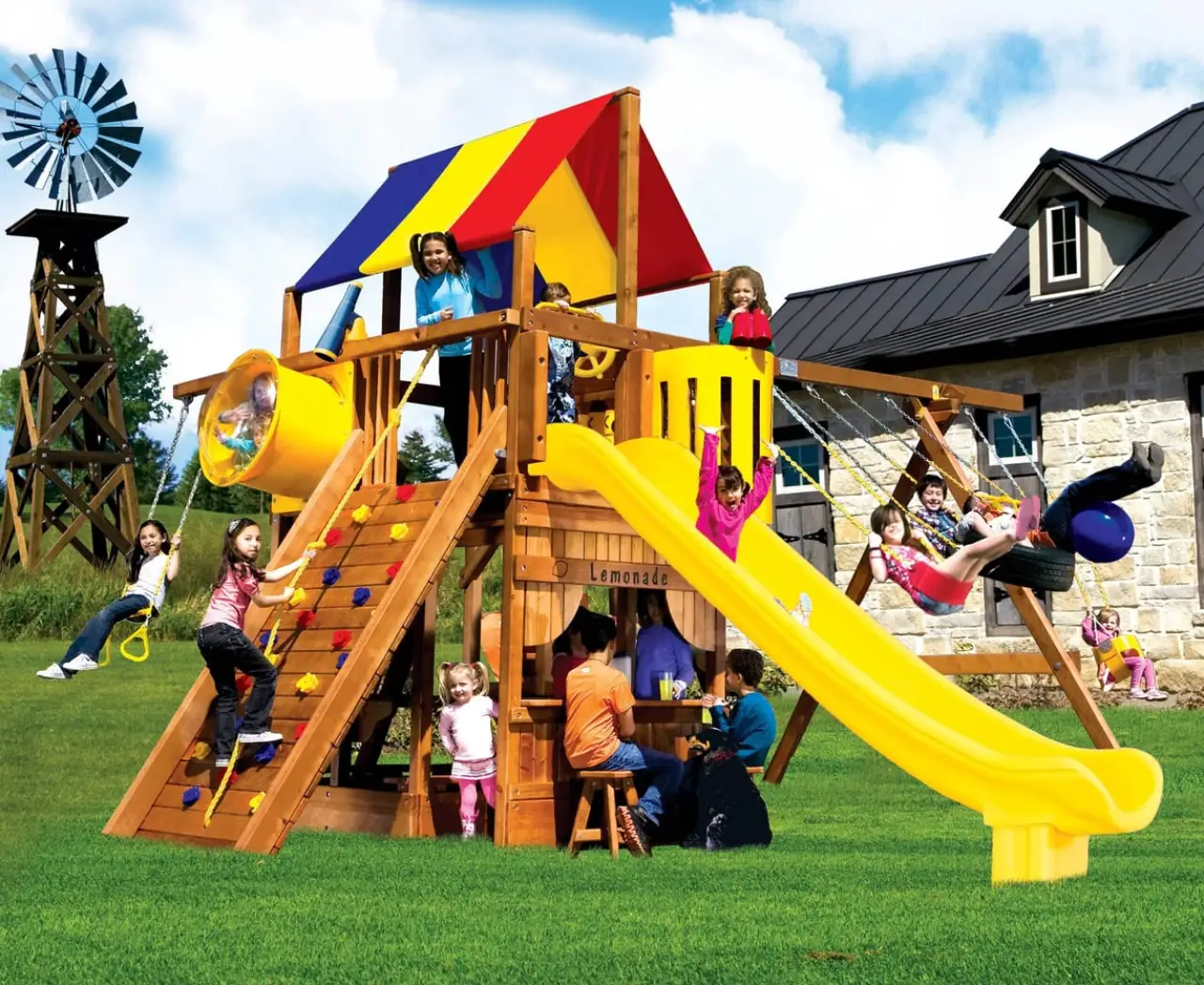 Monster Clubhouse Pkg II Fancy Rainbow Play Systems thumbnail