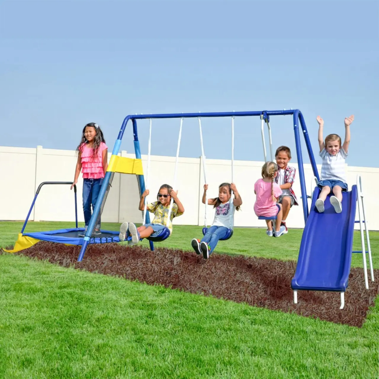Almansor Metal Swing Set Sportspower thumbnail