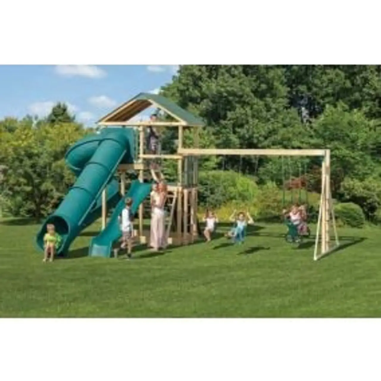 Large Swing Set Pinecraft Amish Playsets thumbnail