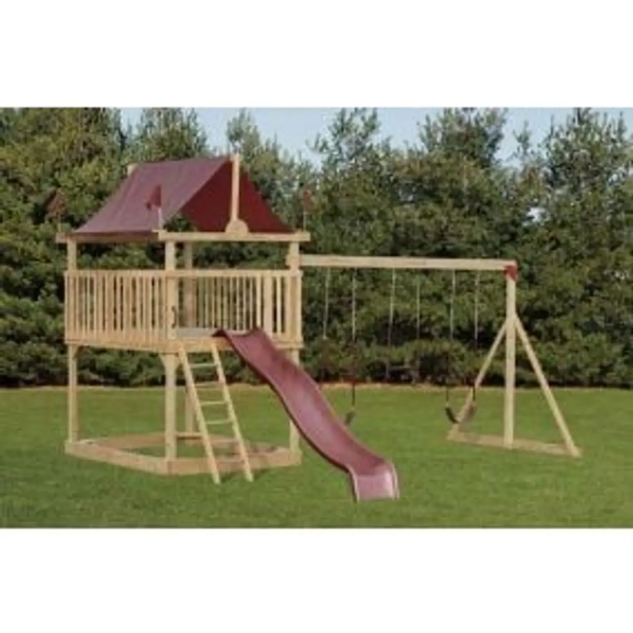 Small Swing Set Pinecraft Amish Playsets thumbnail