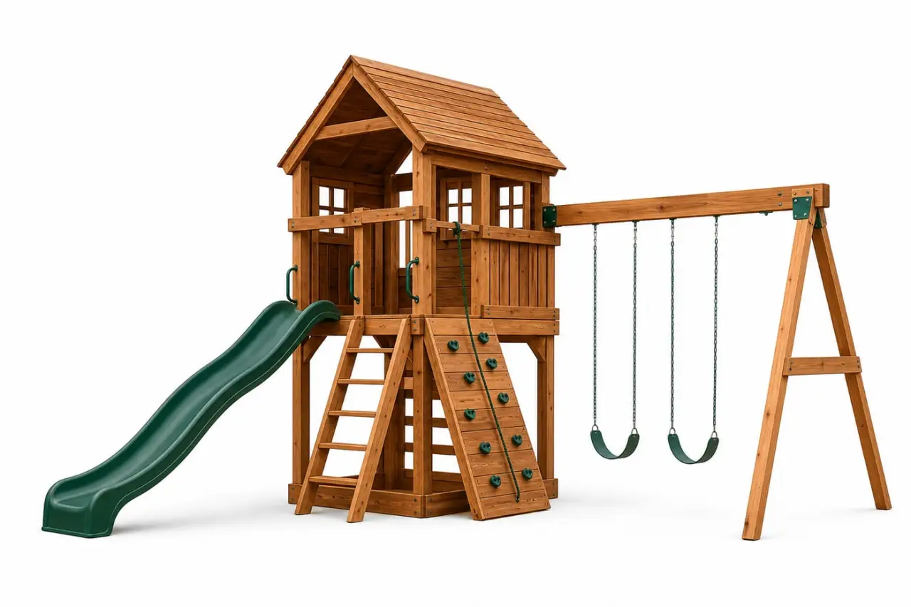 Custom Cedar Playset Cedar Swings and Playsets thumbnail