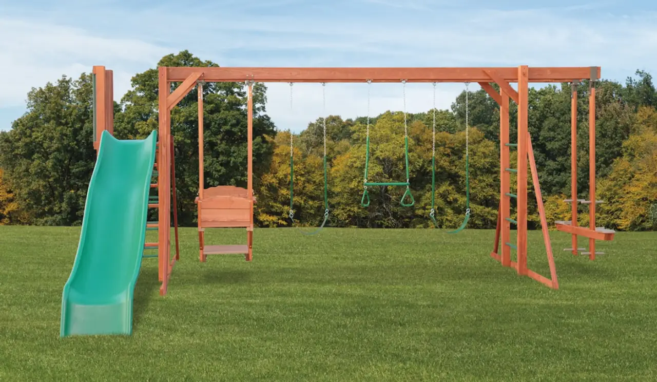 The Explorer Green Tree Swing Sets thumbnail