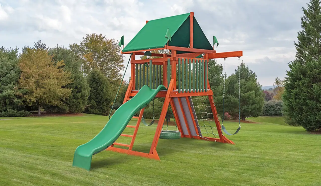 The Adventurer Green Tree Swing Sets thumbnail