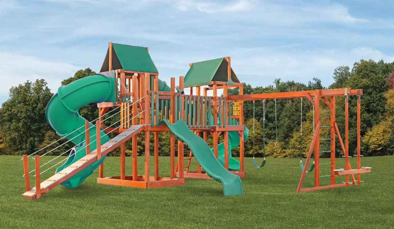 The Trailblazer Green Tree Swing Sets thumbnail