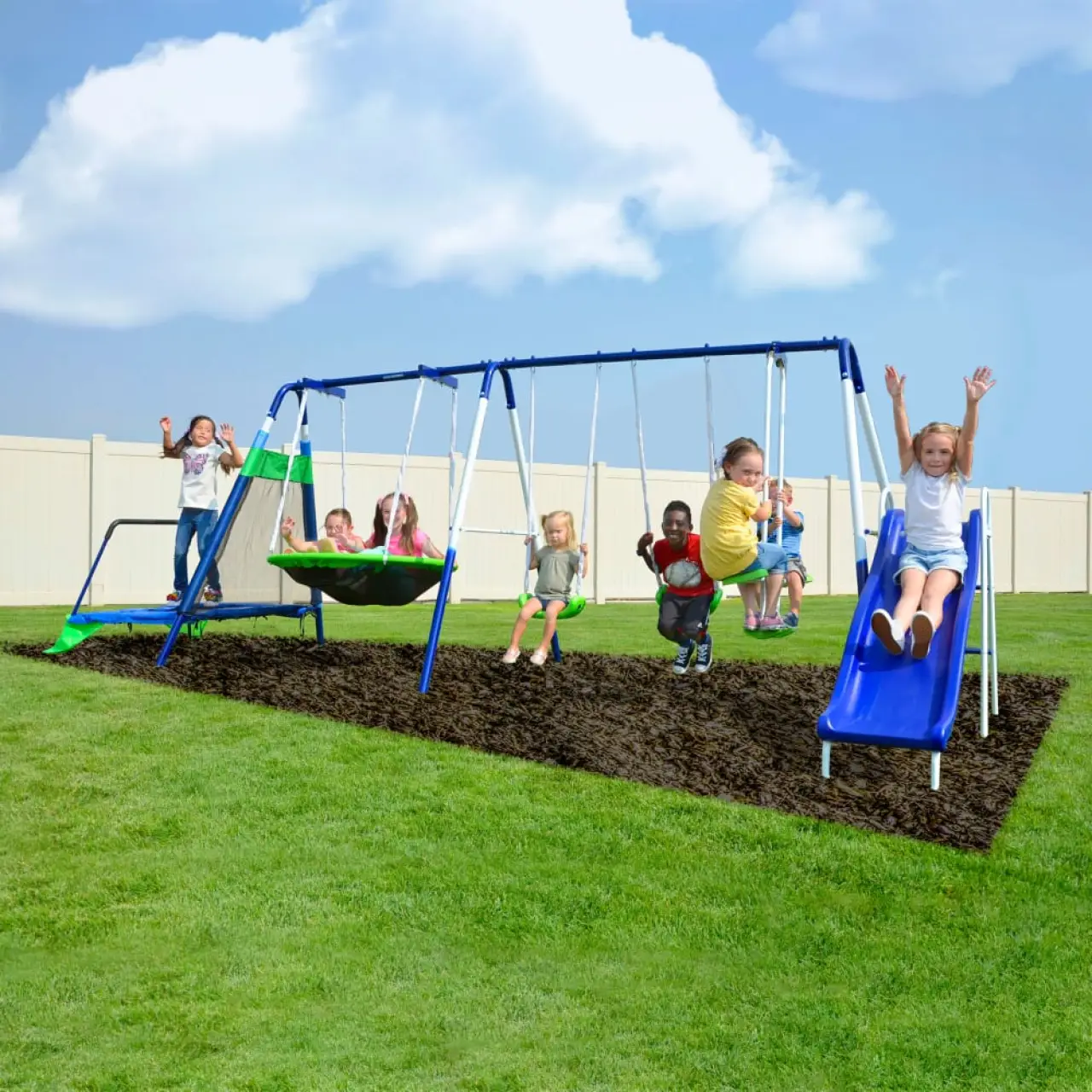 Mountain View Metal Swing Set Sportspower thumbnail