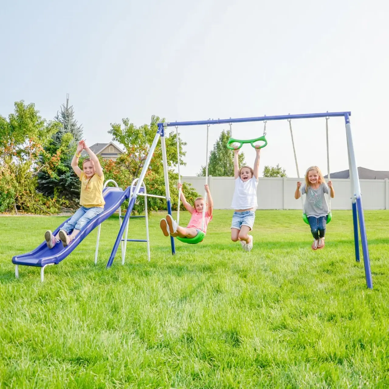 Sierra Vista Metal Swing Set Sportspower thumbnail