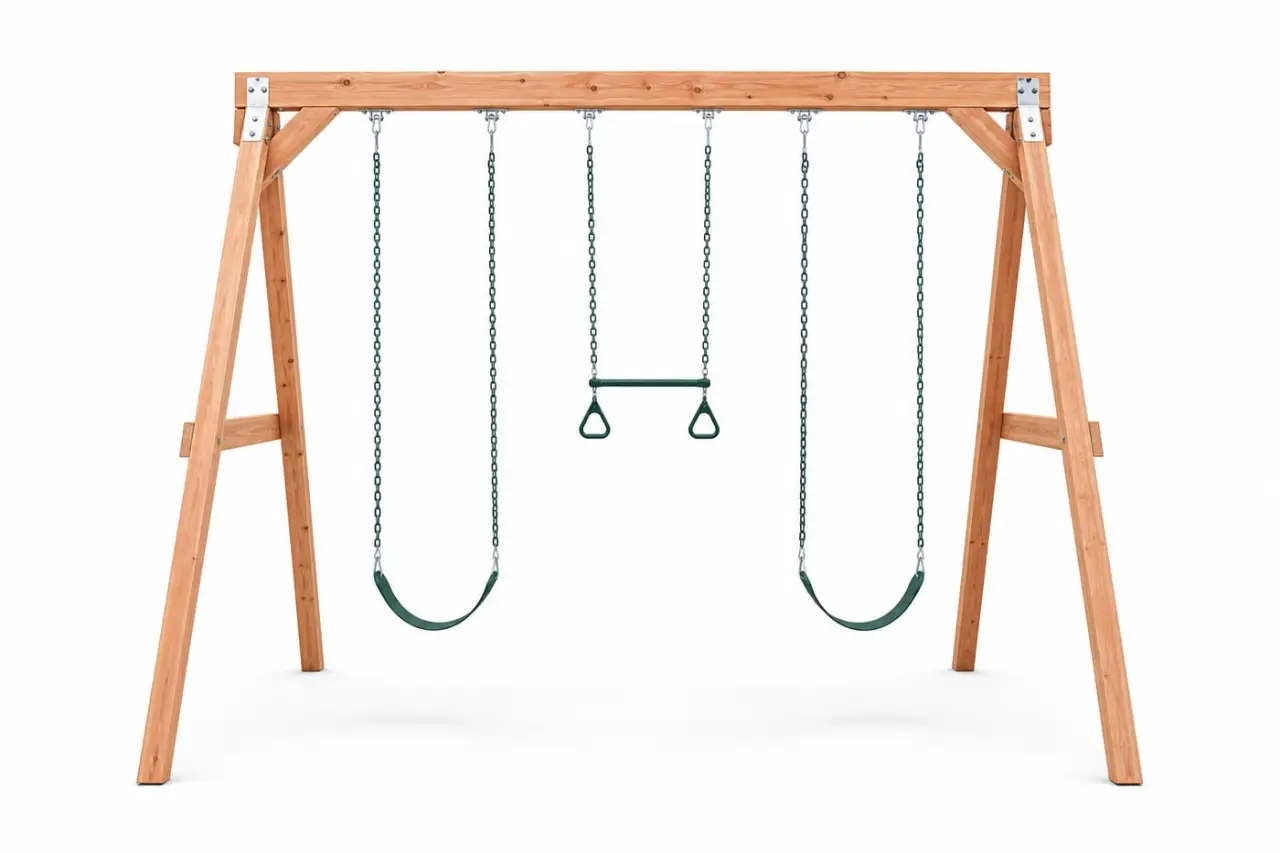 Standard Cedar Swing Set Cedar Swings and Playsets thumbnail