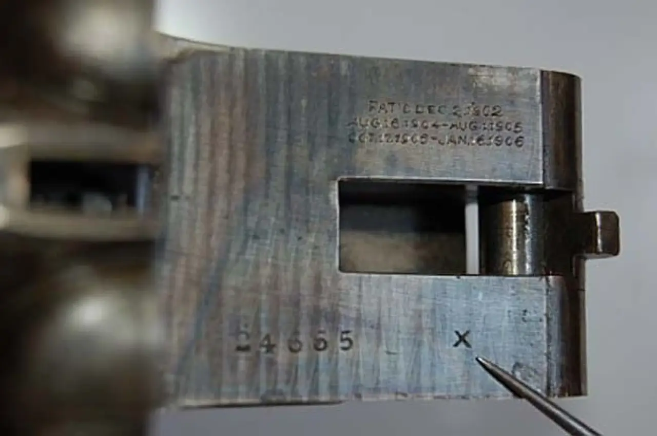 Grade Stamp and Serial Number Location on the Action