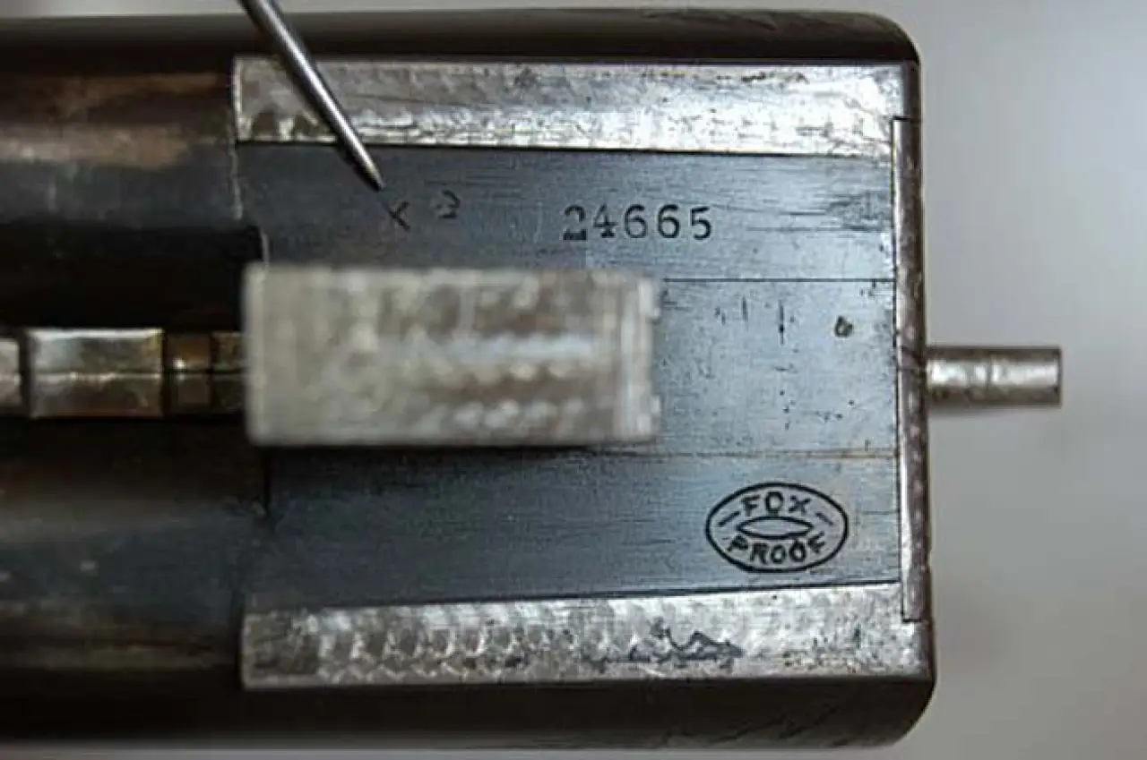 Grade Stamp and Serial Number Location on the Barrel Flat