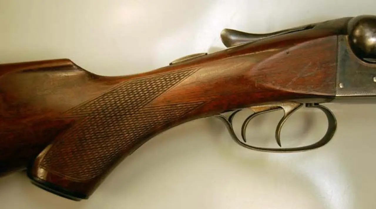 Fox Co Pin Gun Checkering View
