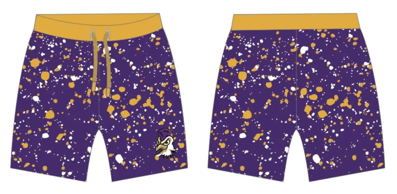 Purple Splatter Short