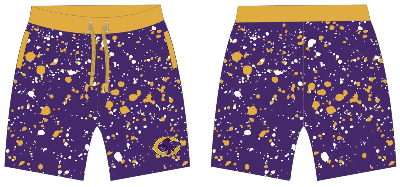 Purple Splatter Short